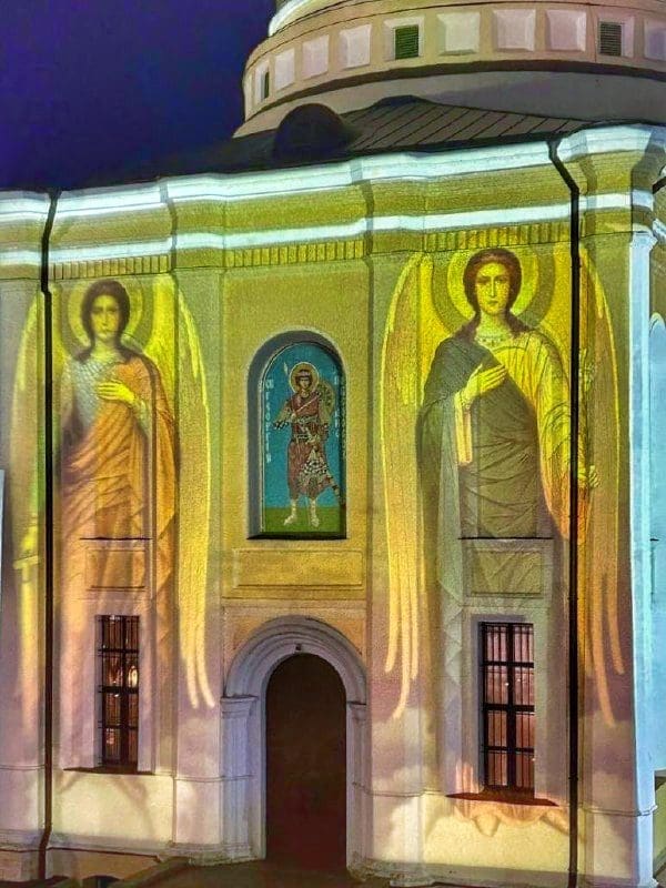 Как свет преобразил главный храм Наро-Фоминска