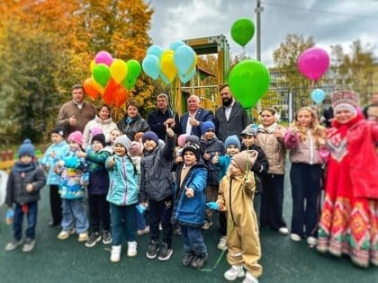 Новая детская площадка в Наро-Фоминске на Латышской