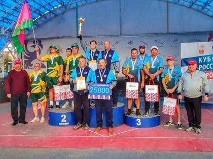 В Селятино городки превратились из забавы в серьёзный спорт. © Фото: Администрация Наро-Фоминского округа