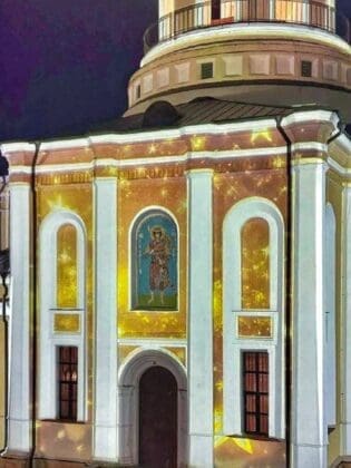 Никольский собор Наро-Фоминска получил новую подсветку. Фото: Администрация Наро-Фоминского округа