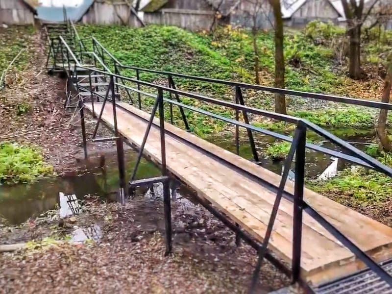 Два новых пешеходных моста построили в Архангельском