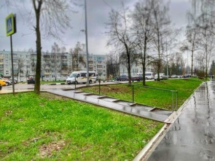 Переход к военному госпиталю в Наро-Фоминске отремонтировали